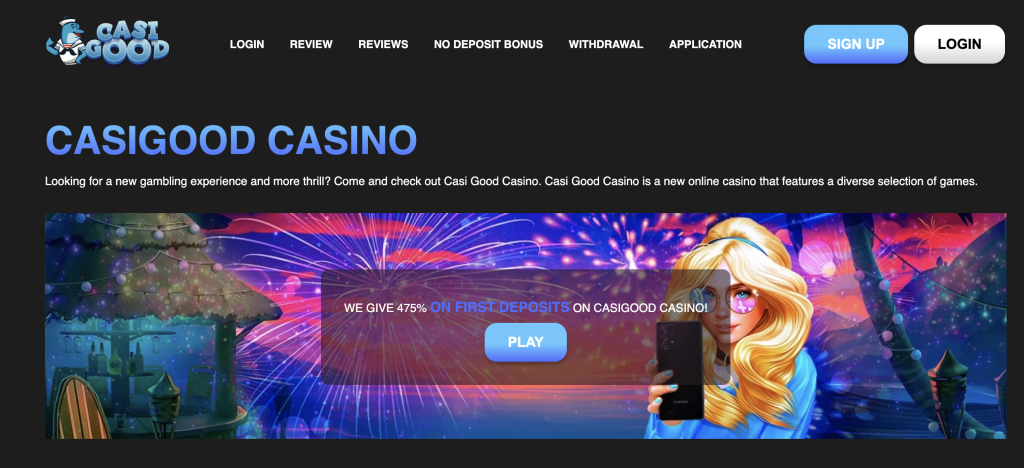 Image of Casi Casino Website